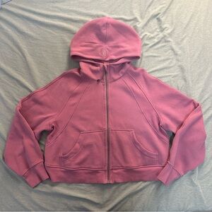 Lululemon Full Zip Cropped Scuba Hoodie Sweater
